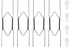 Plate Hangers for Wall for 8-10 inch, 4 Pack, Black