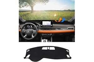 BIBLOZ Dash Cover for Mitsubishi Outlander ES/SE/SEL/PHEV 2022-2025 Accessories Black Flannel Dashboard Cover Mat Car Dashboard UV Sun (Not for Outlander Sport)
