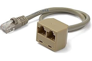 StarTech.com 2-to-1 RJ45 10/100 Mbps Splitter/Combiner - One Adapter Required at Each end of The Connection