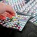 YUEAON 16 Pack Different Designs Colorful Rhinestone Stickers Self Adhesive Bling Craft Jewel gem Diamond Sticker Embellishments -Assorted Size-16 Patterns