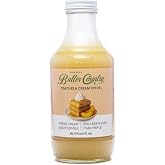 Butter Country Rich &amp; Creamy Peach Syrup for Pancakes and Waffles, All Natural Fruity Topping Use on Drinks, Desserts, French Toast - 16 fl oz Bottle