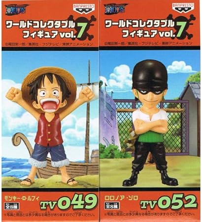 Amazon One Piece ワンピース ワールドコレクタブルフィギュア Vol 7 ルフィ ゾロ の2種セット フィギュア ドール 通販