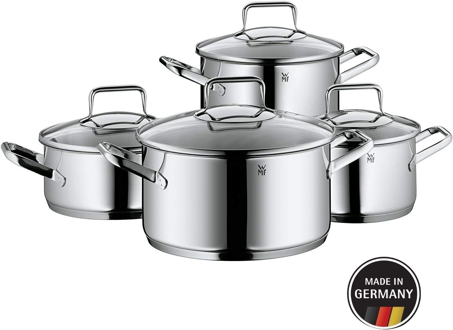 WMF cookware set 4piece Trend Made in Germany hollow side handles