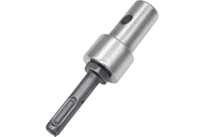SYWAN Garden Auger Power Drill Adapter for Corded Cordless Drill, for Connect 4"/ 6" Earth Auger to 1/2-Inch SDS Electric Drill, Garden Earth Drill Ground Thread Keyless Drill Chuck Adapter
