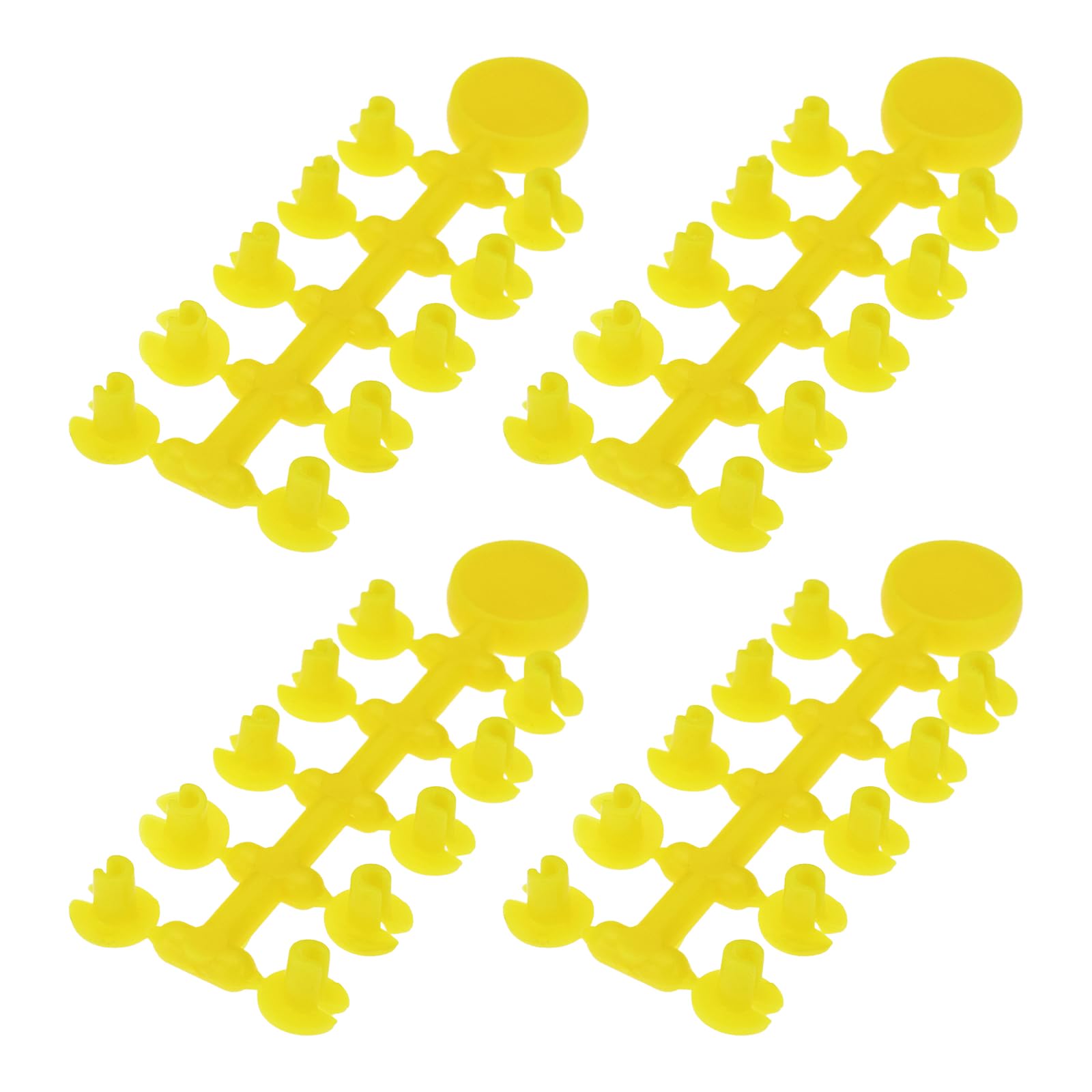 EMSea 40pcs Floss Caps Bait Stops Rings Aperture 1mm Compatible with Korda Braid Needle Compatible with Korda Fine Needle For Assembling Boilies Rubber Rings