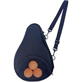 Table Tennis Racket paddle cover，Ping Pong Paddle Carry Sleeve Bag,Table Tennis Bat Protective Paddle Sleeve, Ping Pong Paddle Racket Bag Case With Ball Storage Mesh Pocket and Shoulder Carry Strap