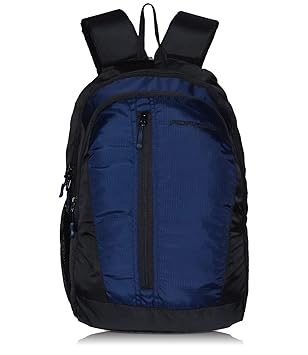 Adamson Simple Model Black and Blue Laptop Backpack(ABP-048)