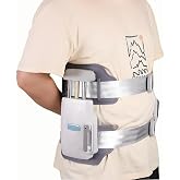Spinal Decompression Back Stretcher, 450N Max Decompression Belt Adjustable | Lumbar Traction Device for Lower Back Pain Relief &amp; Spinal Support, Bilateral and Unilateral Modes