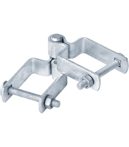 Fence Post Hinges 1-5/8\" X 1-5/8\" Chain Link Fence Gate Post Hinge Kit 790769