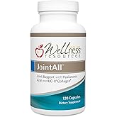 Wellness Resources JointAll - Joint Support Supplement with Natural Hyaluronic Acid, UC-II Collagen, Glucosamine, Chondroitin for Joint Strength and Comfort (120 Capsules) …