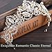 Aukmla Queen Crowns and Tairas Gold Crystal Crown Wedding Costume Headpeice Headband Hair Accessories for Women and Girls (Gold)
