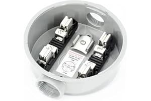 20PCS Ansi Meter Socket Base 100A 4 jaw Single Phase Round Meter Base 600V max copper inner parts 1+1/4inch 1inch 3/4inch hol