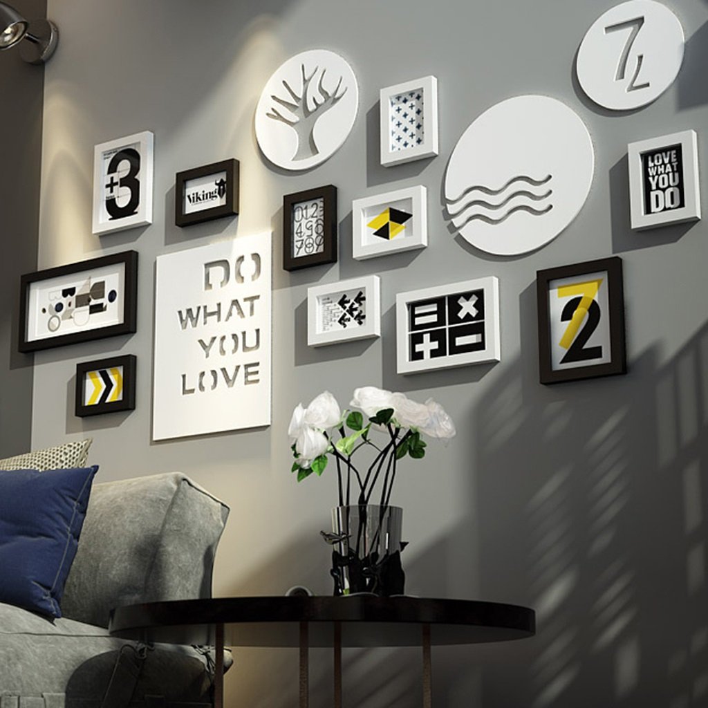 Amazon Com Photo Frame Set Photo Wall Personality Wall Photo