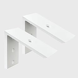 Countertop Support Bracket 2 Pack White 3/8" Thick