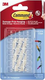 Command Decorating Clips Clear 20-Clip 17026CLR-ES