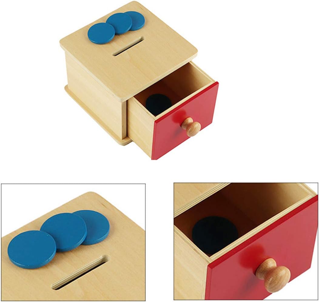 siwetg Montessori - Caja de monedas para niños, pintura de agua: Amazon.es: Hogar