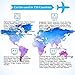 UPPEL Travel Adapter with Dual USB All-in-one Worldwide Travel Chargers Adapters for US EU UK AU About 152 Countries Wall Universal Power Plug Adapter Charger with Dual USB and Safety Fuse (Blue)