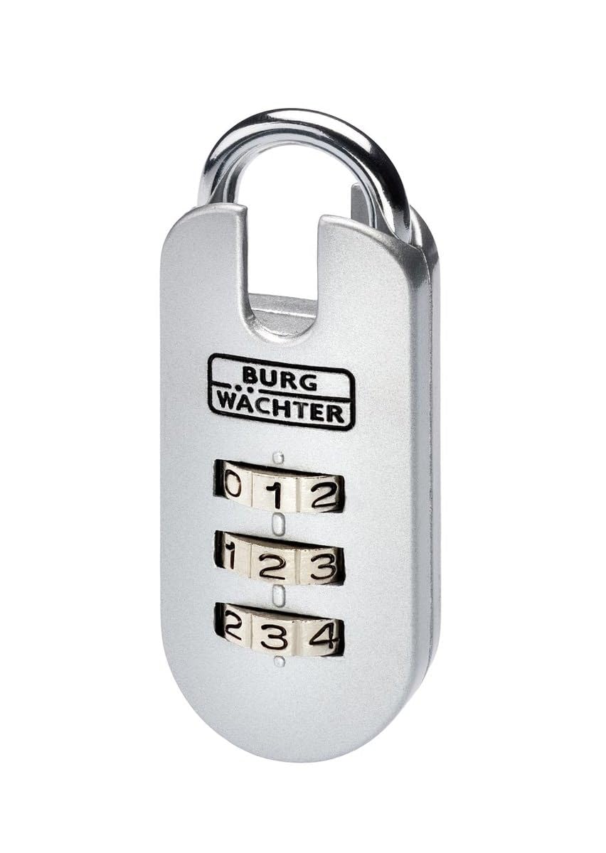 Burg-Wächter Combination Lock 71 25 SB Adjustable Shackle Thickness: 3.5 mm