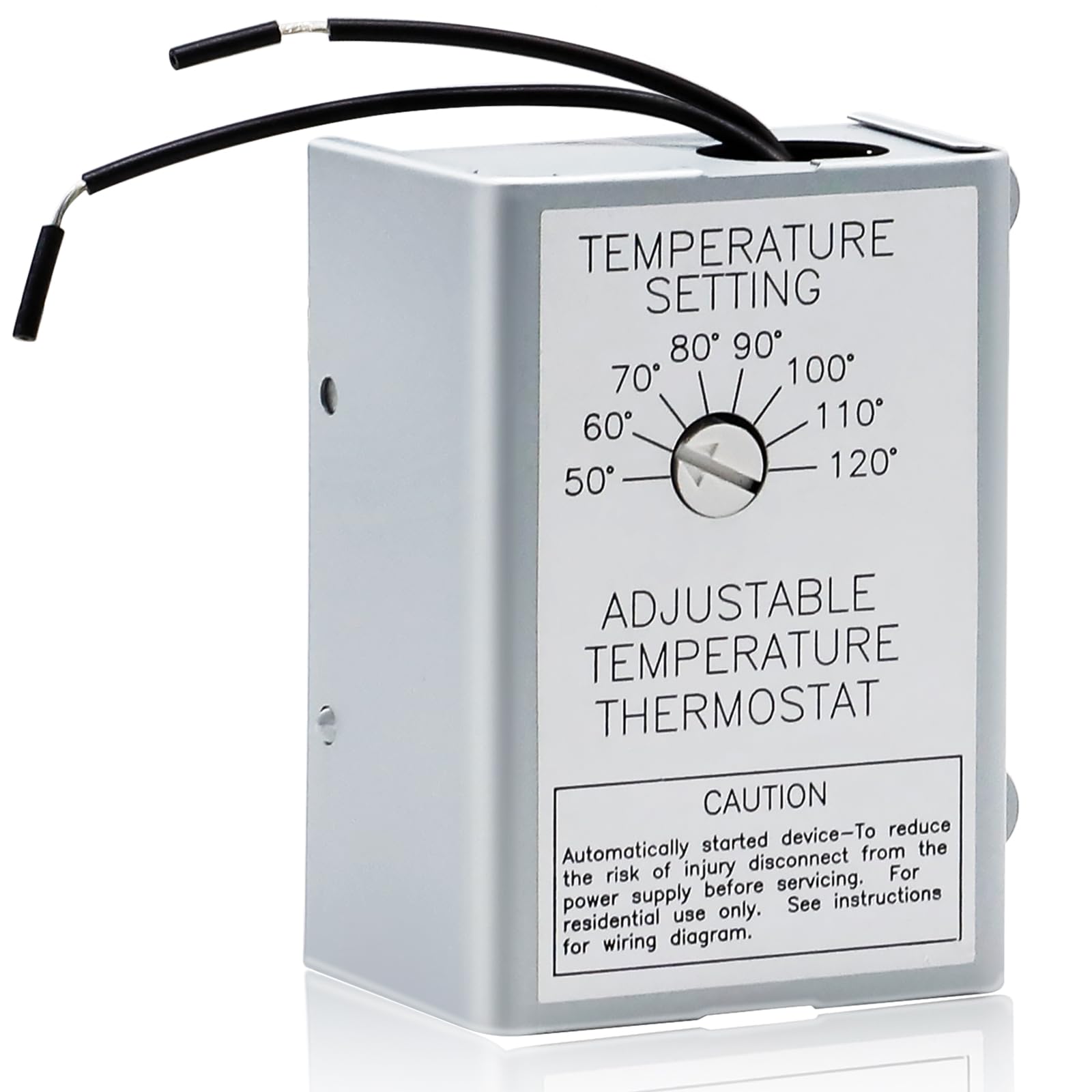 Photo 1 of Attic Fan Temperature Controller, 120V Adjustable Thermostat Switch for Power Attic Ventilators and Exhaust Fans, 10Amp 58033 Single Speed Precise Temperature Control, Upgrade Attic Ventilation System