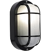 MULANDI 8.5" Modern Wall Lamp - Die-Cast Aluminum & Frosted Glass Outdoor Lighting, E26 Base (60W Max), Wet Location Rated fo