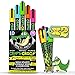 Crafty Croc Liquid Chalk Markers, Neon Chalk Pens Glow under Blacklight, Includes 2 Each Fluorescent Yellow, Blue, Green, Orange and Pink (10 Pack)