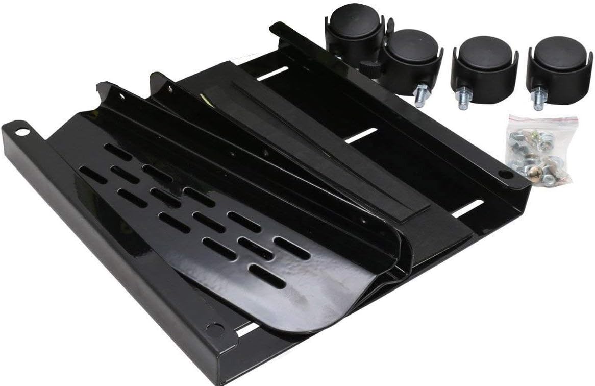 Syba Mobile Desktop Tower Computer Metal Floor Stand Rolling Caster Wheels with Ventilation and Adjustable Width from 6 to 10 Inches - SY-ACC65057: Office Products