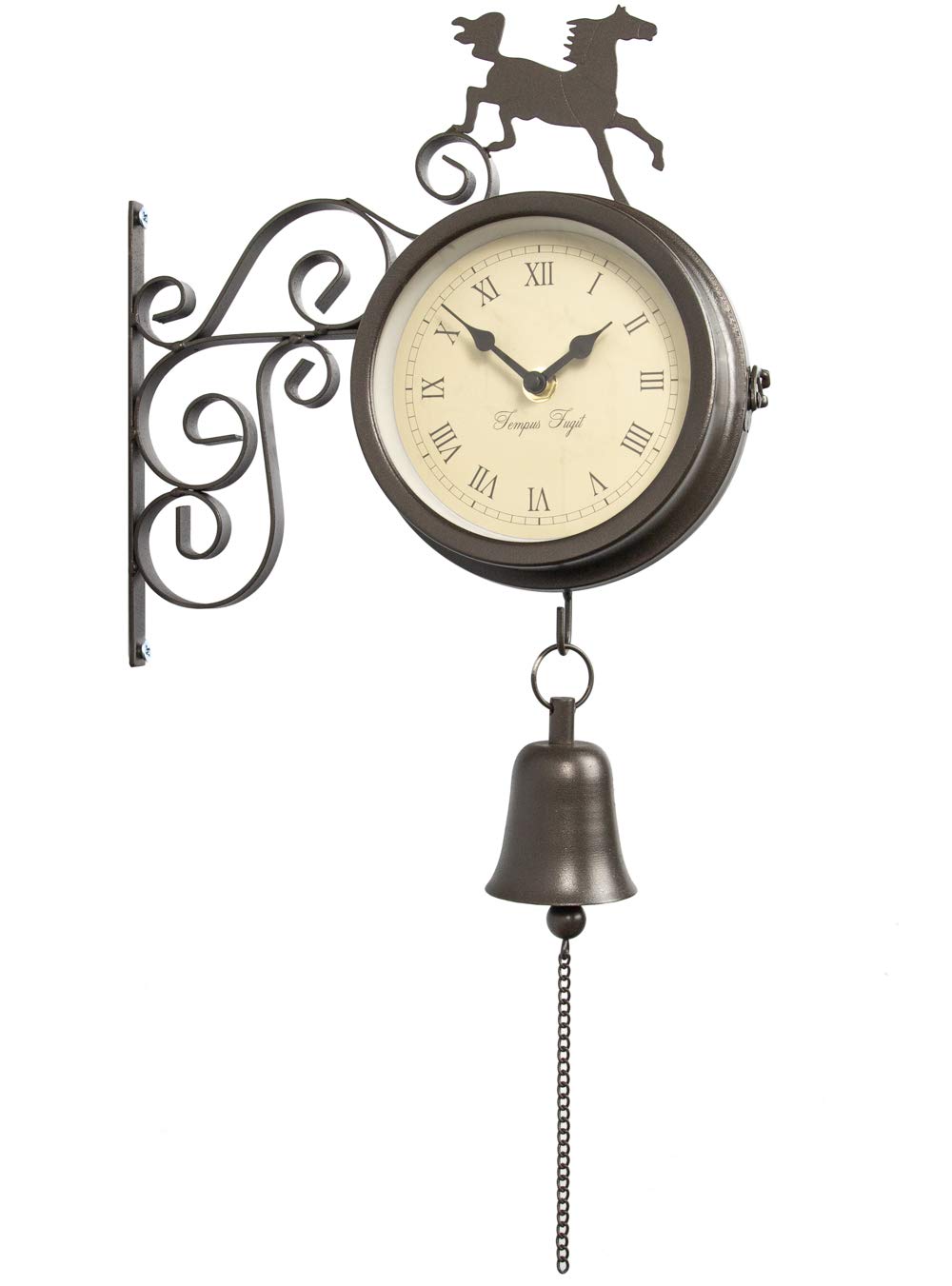 Gartenuhr mit Thermometer Amazon.de Garten