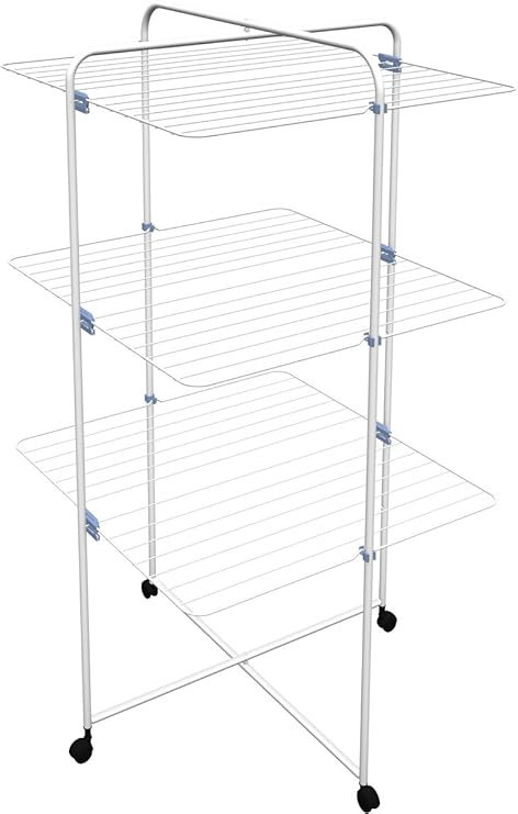 Amazon.com: GIMI Linear 3 Tower - Secador de ropa (acero ...