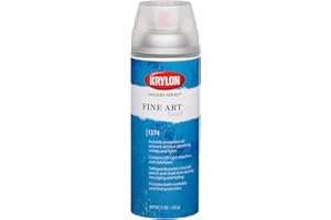 Krylon K01374000 Gallery Series Fixatif Aerosol Spray, 11 Ounce, Matte