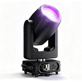 SHEHDS GalaxyJet 300W LED Moving Head Light | Prism Effect, Frost Andcolor Disceffects, 14-Slot GOBO Wheel, DMX512 for Party, KTV, School, Stage Show