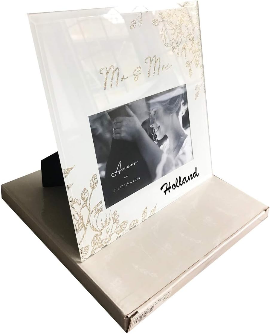Personalised Wedding Frame Gift Mr Mrs Photo Couples Bride Groom Newlywed Name