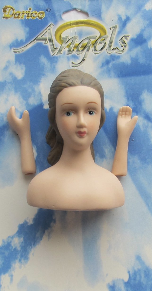 porcelain doll head and hands set