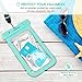 Mpow Universal Waterproof Case, IPX8 Waterproof Phone Pouch Dry Bag Compatible for iPhone Xs Max/Xs/Xr/X/8/8plus/7/7plus/6s/6/6s Plus Galaxy s10/s9/s8 Note 9/8 Google Pixel HTC12 (Black+Blue 2-Pack)