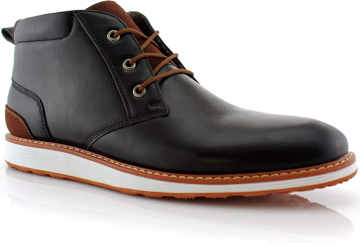Houstan MFA506031 Mens Chukka Ankle Memory Foam Lightweight Casual Mid-Top Desert Sneaker Boots