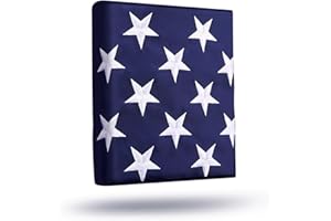 ZOYAONE American Flag 3x5 Ft for Outside, Durable Embroidered American Flag for High Wind Outdoor, Fade Resistant and Waterproof USA Flag with Embroidered Stars, Sewn Stripes, Brass Grommets
