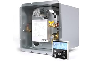 Hillhub RV Tankless Water Heater, 3.9 GPM On-Demand Instant Hot Water Heater for Motorhome Camper, 65,000 BTU Propane with Stable Temperature for Outdoor Shower & Travel Trailers