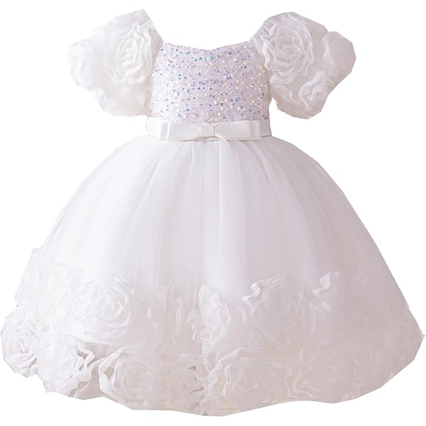 Amazon.com: Pippa & Julie Baby Girl's Sleeveless Tiered Tutu Dress Dress,  Ivory/Gold, 24M: Clothing, Shoes & Jewelry