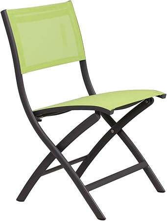 Chaise De Balcon Rabattable Outliv Perou Chaise Pliante Aluminium Batyline Anthracite Ete Vert Amazon Fr Jardin