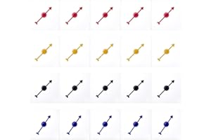 Lohoee 20Pcs Transparent Spinners Math Game Spinner with Rotating Arrow for Party Games and Teaching Using