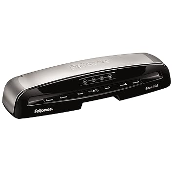 Fellowes Saturn 3i A3 Small Office Laminator, 80-125 Micron. Rapid 1 minute warm up time. Including 10 free pouches.