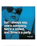 Three's a Party Art Poster Print by Andy Warhol, 11x14
