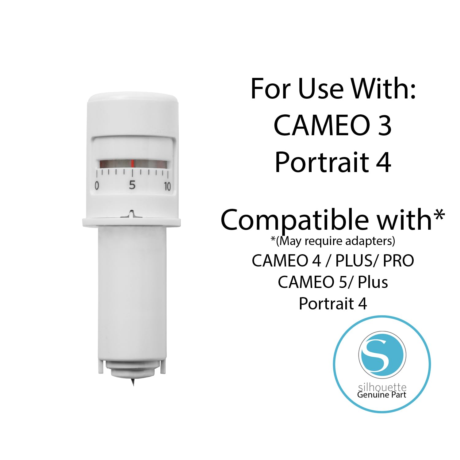 Silhouette Autoblade Pack of 3 Replacement Blades for Cameo 3 and Portrait 2- withCrafterClub+50 Free Designs