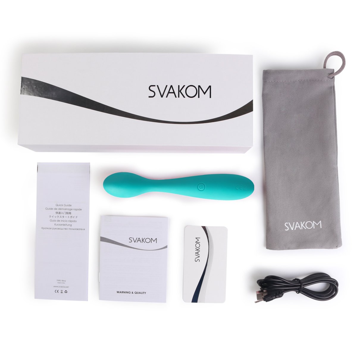 SVAKOM Nina Silikon Auflegevibrator mit super starke Vibration Vibratoren 5 Vibrationsprogramme wiederaufladbares Sexspielzeug Wasserdicht
