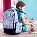 Sophie Paisley Pink Blue 2 Piece Polyester Zippered Backpack & Lunch Box Bag Set