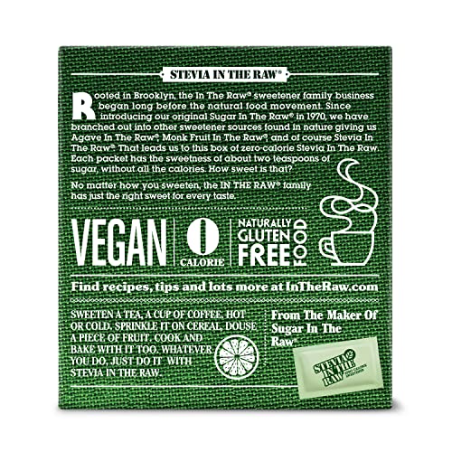 Stevia In The Raw, Plant Based Zero Calorie, No Erythritol, Sugar