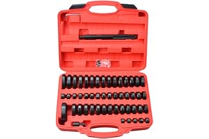 Prokomon 52Pc Custom Bushing Driver Tool Set and Transmission Wheel Axle Bearing Race and Seal Driver Set, Bush Removal Pulle
