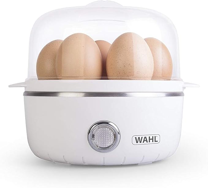 Wahl Egg Boiler Electric with 2 Poaching Pods, Cooks Up to 7 Eggs, Non