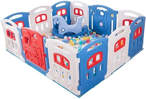 Huo Kinder Sicherheits Laufgitter Sicherheitstor Sicherheitsbarriere Schutzgitter Babysicherheitslaufstall Size 8 Panels 121x138cm Amazon De Kuche Haushalt