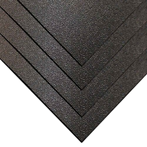 Online Plastic Supply ABS Sheet 1/16" x 12" x 12" Black, Haircell