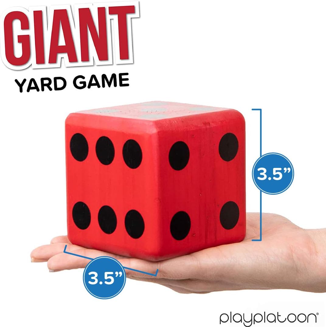 Download Toys Games The Red And White Yardzee Backyard Game Lawn Dice Giant Dice Game Dice Tile Games